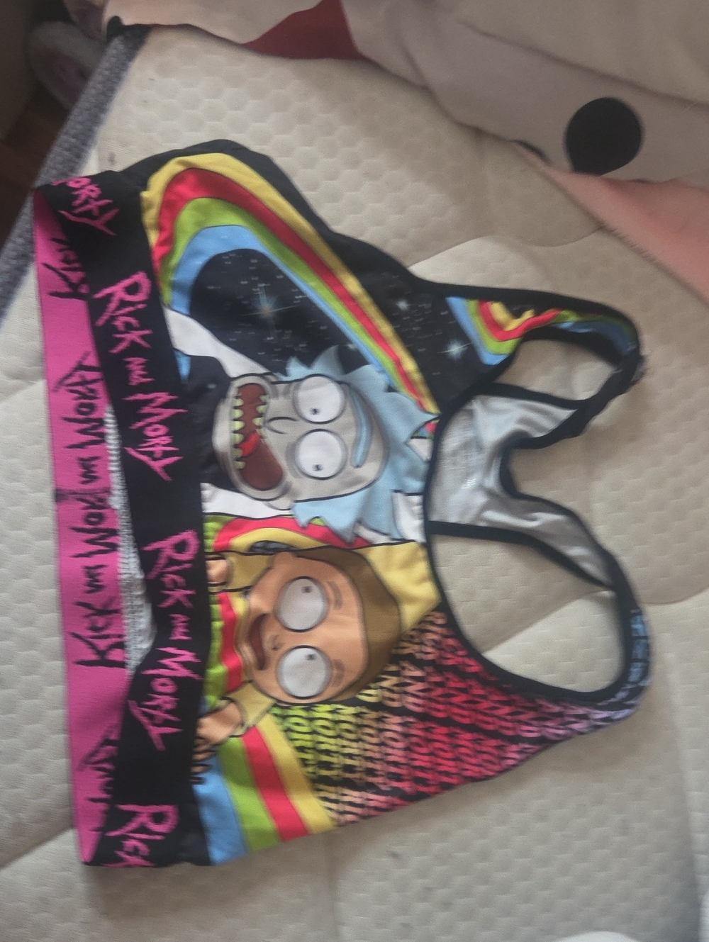 PSD Underwear PSD x Rick and Morty Sports Bra Black & Multicolor